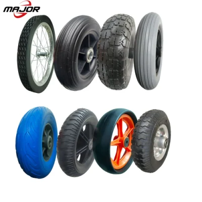 8 Inch, 10 Inch Puncture-Proof Wheel 12inch 13 Inch Solid Rubber Puncture Proof Tire Wheels for Wheelbarrow