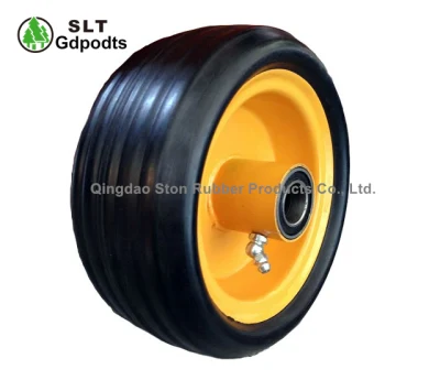 6 Inch Hard Rubber Wheel for Agricultural Equipment with Grease Nipple