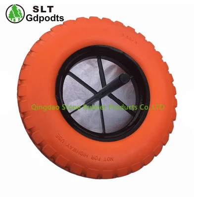  Inflation Free PU Foamed Wheel 14 Inch for Wheelbarrow