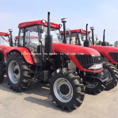  Hot Sale Dq904 90HP 4WD Agricultural Wheel Farm Tractor with Paddy Tire for Paddy Field Farming Work