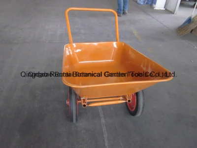 Capacity 65L with Double Solid Wheels Strong Wheel Barrow (WB6410-1)