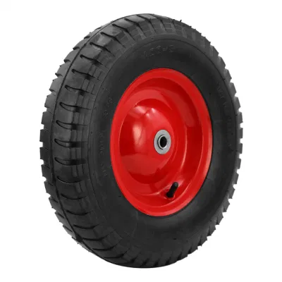 Pneumatic Rubber Wheel Air Tyre for Wheelbarrow Tire Trolley Wheel (4.00-8)