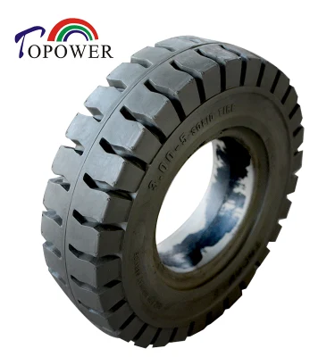 Topower Hot Sale 3.00-5 Wheel Barrow Solid Rubber Tyre 5 Inch Solid Tire