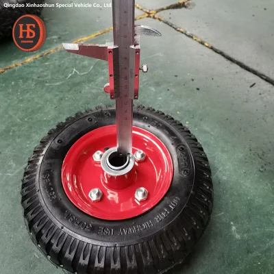 Heavy Duty 8 Inch Small PU Foam Wheel Barrow Wheel for Hand Trolley, Garden Cart