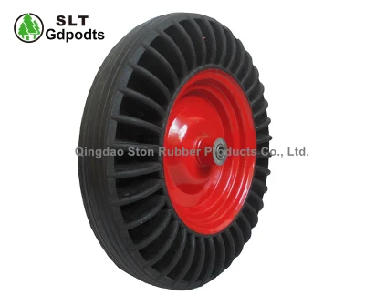 15 Inch Wheelbarrow Wheel with Solid Rubber Heavy Duty