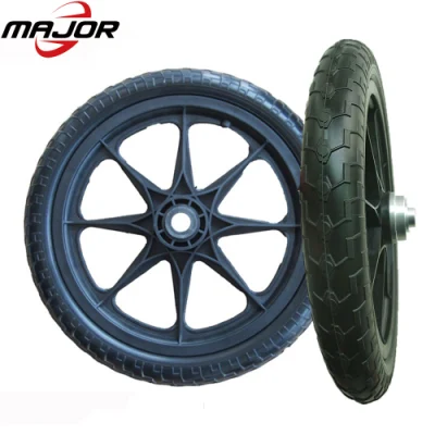 16 Inch Wheelchair Wheel Rear PU Foam Rubber Wheels with Quick Release System