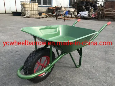 Africa Wheelbarrow Wb6400 with Rubber Wheel Heavy Duty Brouette