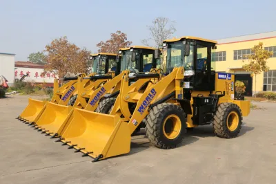Chinese Qingzhou 2 Ton Construction Equipment Machine Mulcher Compact Farm Micro Hydraulic Small Mini Agricultural Front End Wheel China with Joystick
