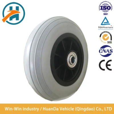  Good Quality and High Performance 200X50 PU Solid Front Tire, Electric Mobility Scooter Wheel, PU Foam Wheel