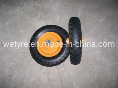  Regular Product Inflatable Good Quality Pneumatic Rubber Wheel for Wheelbarrow (4.00-8)