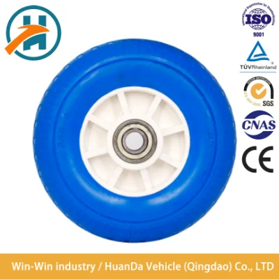 Wheelbarrow Tire 10 Inch 3.00-4 Solid Polyurethane Foam Filled Flat Free Wheel