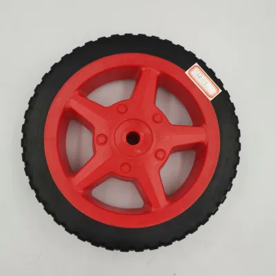200 X 40 mm PVC Plastic Single Roller Wheel Barrow for Lawn Mower