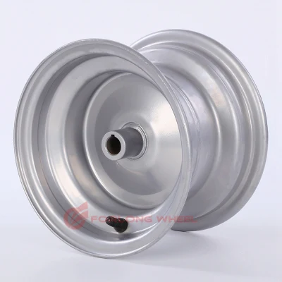 Forlong Wheel Rim 2.50X6 for Lawn Mowers, Material Handling, Light Solid Industrial Tires, Wheelbarrows and Light Carts, Hand Trolley, Bearing in Hub: 6205-2RS