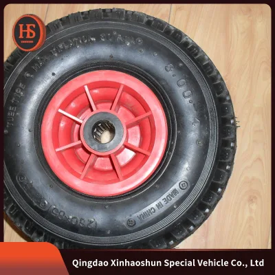 150kg Load Capacity 8 Inch 10 Inch 4.10/3.50-4 Pneumatic Inflatable Rubber Wheel 3.00-4 Hand Trolley Wheel