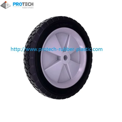 Customized Solid Polyurathane Flat Free /PU Foam Wheel Rubber Wheel