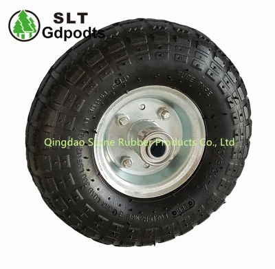 10 Inch 3.50-4 Pneumatic Rubber Wheel Hand Trolley Tire