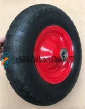  Solid Polyurethane Wheel for Wheelbarrow Wheel (16*4.00-8)