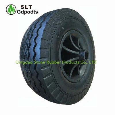 6′′ Polyurethane Foamed Tyre Rubber Tyre for Beach Wagon
