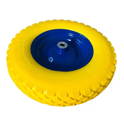 8 Inch 4.00-8 Lawn Mower PU Polyurethane Foam Puncture Proof Flat Free Tire Tyre Trolley Barrow Carts Wheel