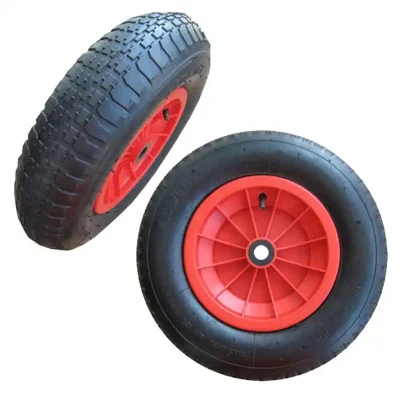  10 Inch 3.00-4 Air Pneumatic Inflatable Rubber Tire Wheel for Hand Truck Trolley Lawn Mower Spreader Wheelbarrow
