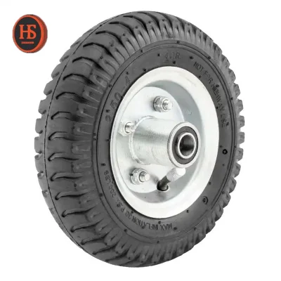 2pr/4pr Tyre Metal Rim Pnuematic Rubber Wheel Wheel for Hand Trolley Wheelbarrow (2.50-4)