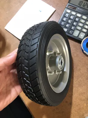 8X2 Semi-Pneumatic Rubber Wheel 8 Inch