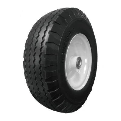 12 Inch 4.10 3.50-6 Flat Free PU Foam Tire and Wheel All Purpose Utility Tire on Wheel for Hand Truck Sprayers Garden Carts