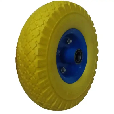 260X85mm 10 Inch Puncture Proof Flat Free 3.00-4 PU Foam Wheel