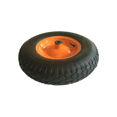 10 Inch3.50-4 Polyurethane Puncture Proof Flat Free Tires Garden Carts Lawn Mower PU Foam Wheels