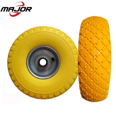  Solid PU Foamed Wheels 3.25-8 Wheel Tyre Polyurethane Tire 4.80/4.00-8 Wheelbarrow Tire with High Quality