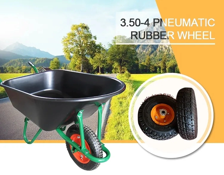 Solid Rubber Wheel Aluminum Trolley Wheels Heavy Duty 10 Inch 3.50-4 Pneumatic Tire Caster and Wheel