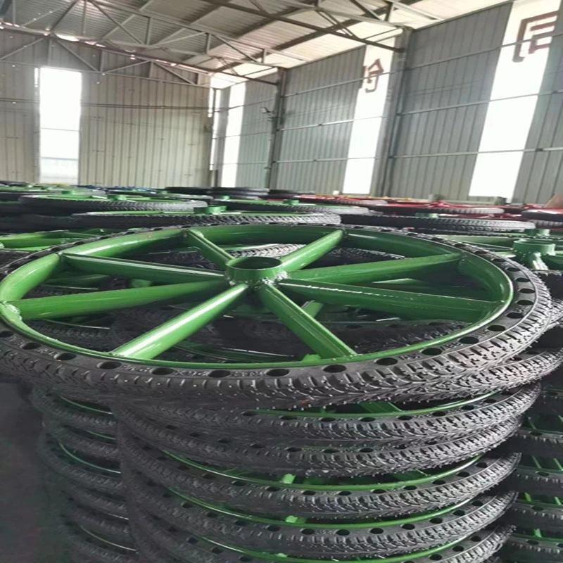 Hand Push Bucket Wheel Labor Car Sanitation Clean Plate Car Inflatable Solid Wheel Tire Ash Bucket Wheel Set Tire