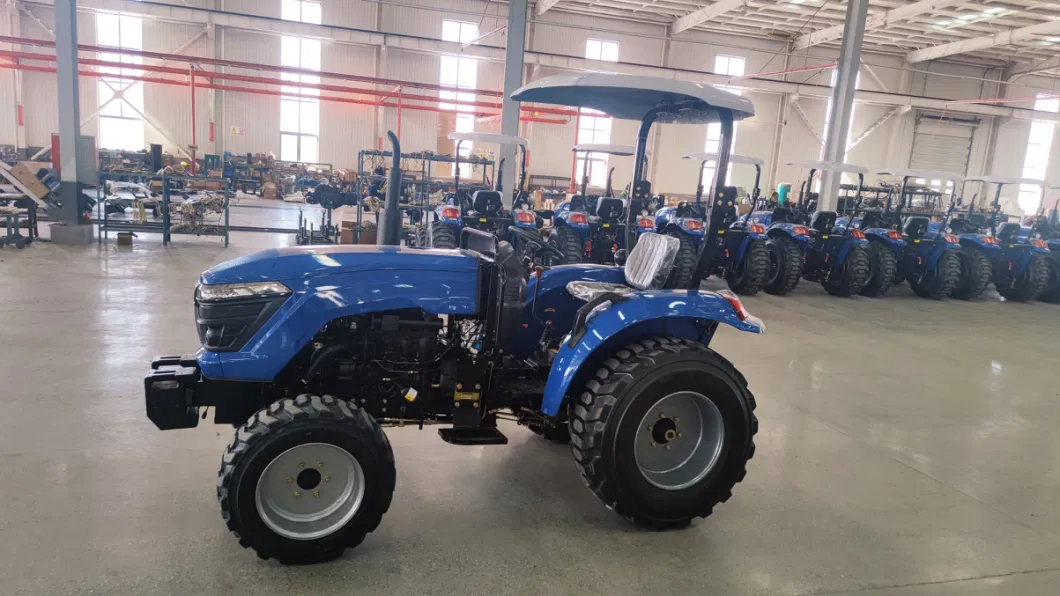 CE 254 Widened Tire Mini Farm Tractors Agriculture Tractor Like John Deere 4WD Wheel Tractor with Rotary Cultivator Agricultural Tractor for Farm