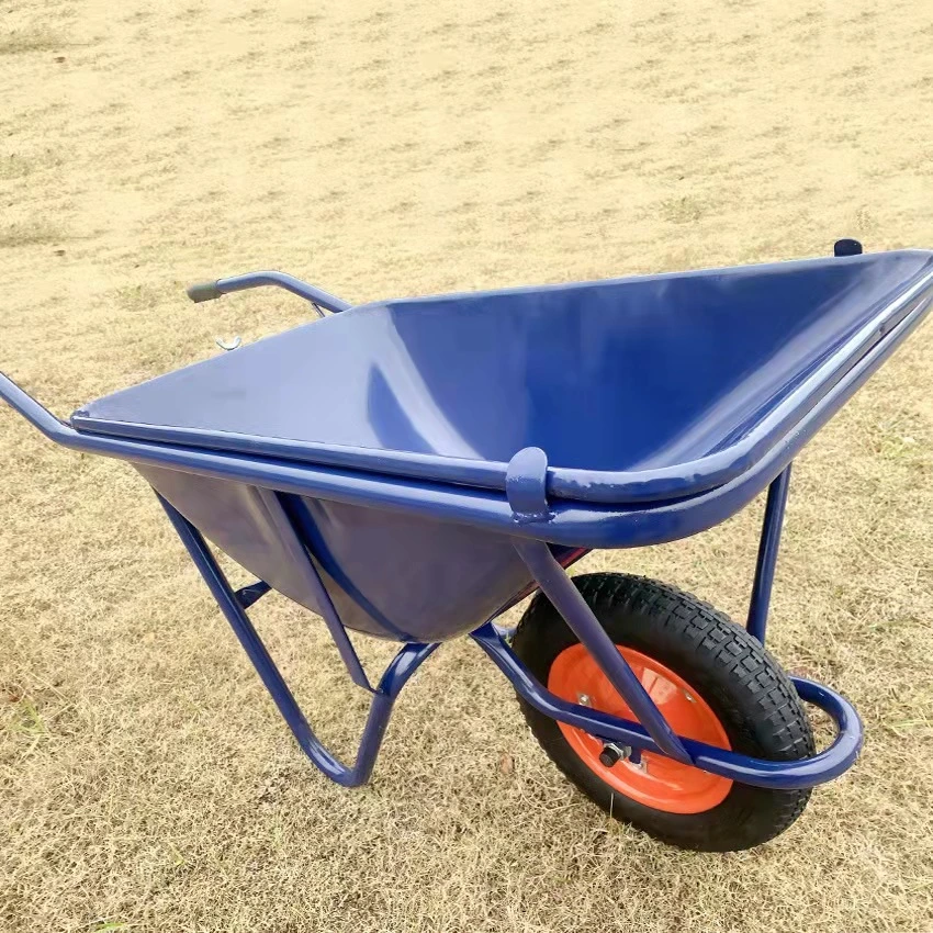 Hot Sell Wood Handle Steel Tray Wheel Barrow