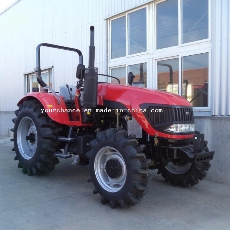 Hot Sale Dq904 90HP 4WD Agricultural Wheel Farm Tractor with Paddy Tire for Paddy Field Farming Work