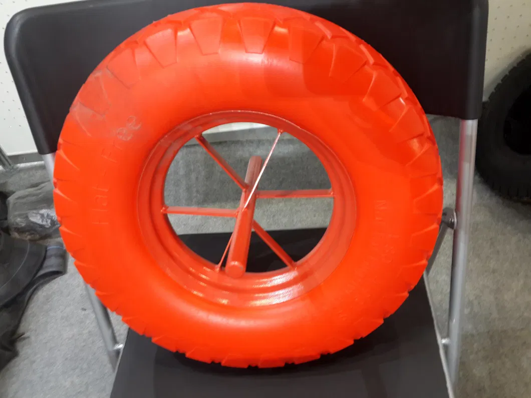 PU Solid Wheel 38-40cm/400-8 350-8 for Garder Cart and Wheelbarrow