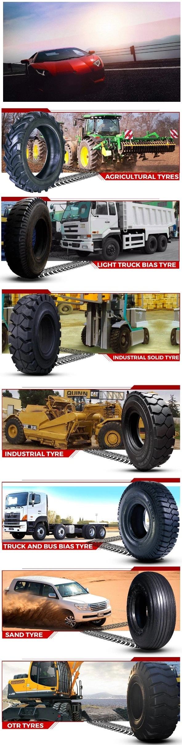 16.9-30 20.8-38 Rubber Manufacture R1 Bias Agricultural Tractor Tyre