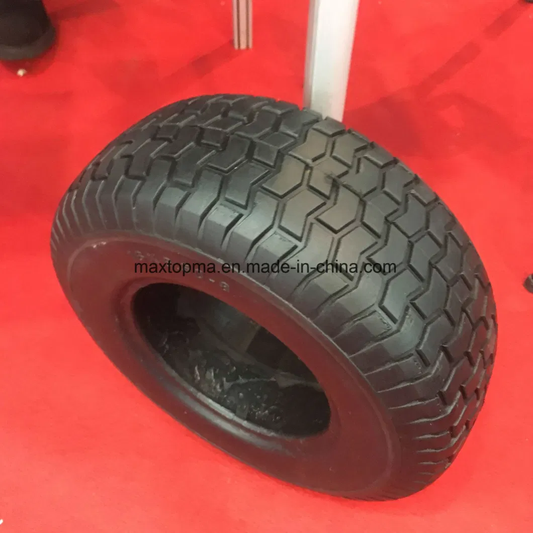 480/400-8 Heavy Duty Solid Rubber Polyurethane Foaming Flat Free PU Foam Wheelbarrow Wheels