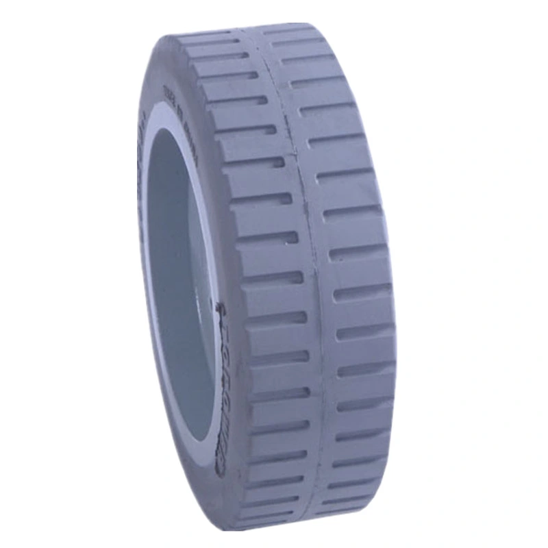 Natual Rubber Scissor Lift Platform Solid Tire Steel Wheel 250X80