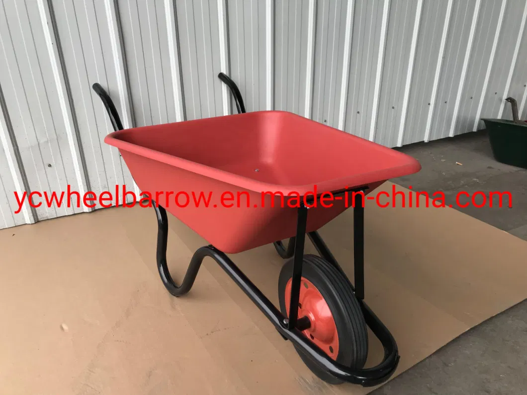 Wb3800 South Africa Market Model Plastic Single Wheel Wheelbarrow