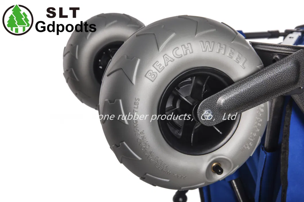 9 Inch Balloon Wheel PU Tire for Folding Wagon Inflatable Beach Cart Kayak Cart