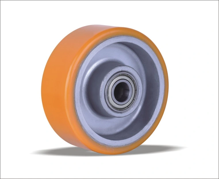 PU Wheels with Aluminum Centre Hard Wheel Castor Wheel Customized Style Ball Bearing