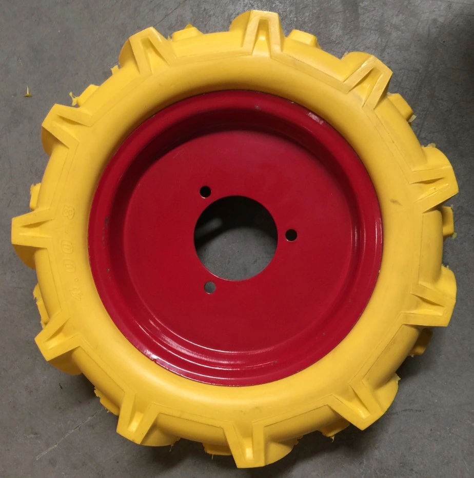 PU Foam Wheel 4.00-8 Agriculture Tractor Mini Tiller Farm Wheel 16 Inch