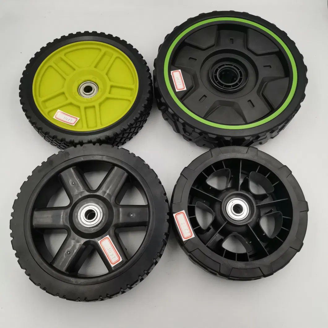 Plastic Products PVC Roller Lawn Mower Wheel Barrow Tyre