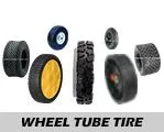 4.10/3.50-4 Flat Free Utility Tire on Wheel 4 Centered Hub 3/4 Bearings