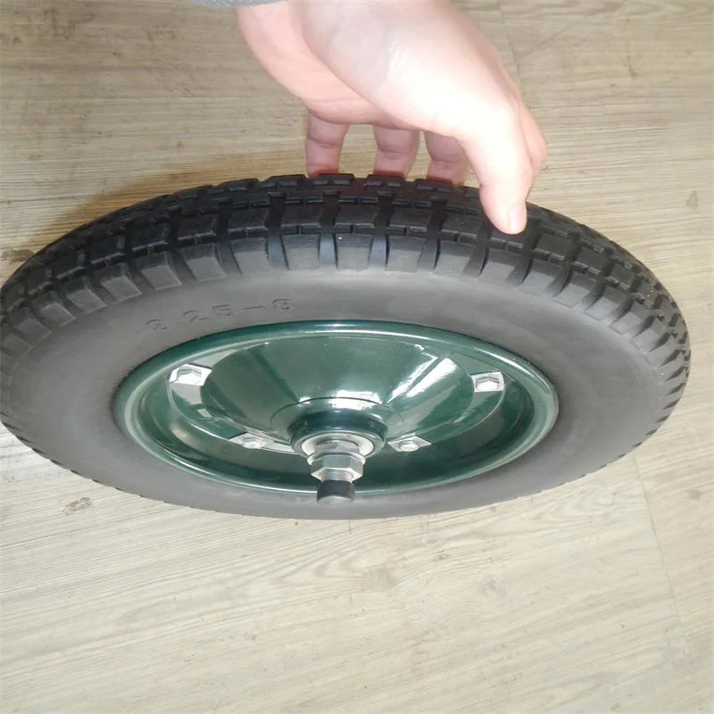 Wheelbarrow PU Foam Wheel with Metal and Plastic Rim