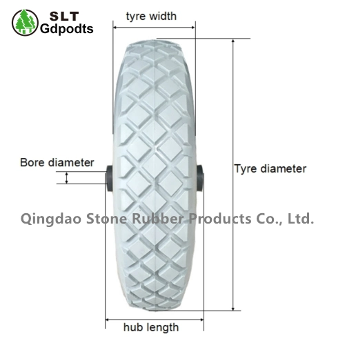 2.50-4 Flat Free Tire for Boat Trailer and Trolley