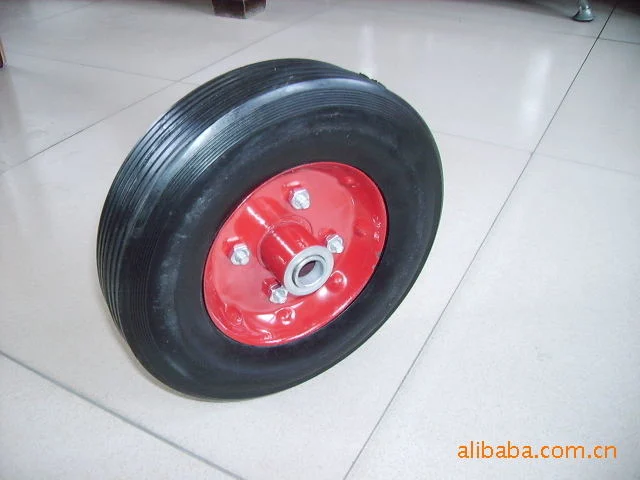 10 Inch Solid Rubber Wheel for Hand Trolley