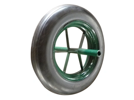 14 Inch 14X4 Inch Flat Free Small Puncture Proof Solid Rubber Caster Tire Wheel for Stroller Wheel Lawn Mover Wheel Cart