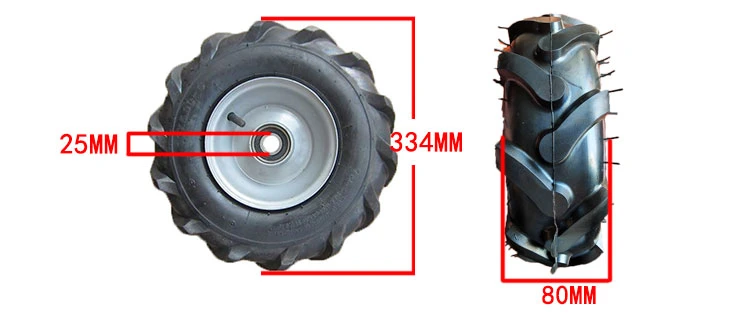 Barrow Rim and Pneumatic Tire Plastic Wheel Rubber Wheels for Wagons Agricultural Tires Farm Cart Wheel